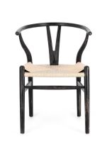 Krzesło obiadowe ARTEMIA BLACK/ NATURAL