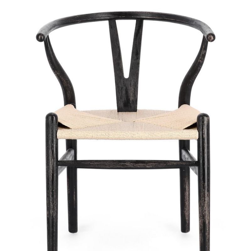 Krzesło obiadowe ARTEMIA BLACK/ NATURAL