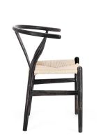 Krzesło obiadowe ARTEMIA BLACK/ NATURAL