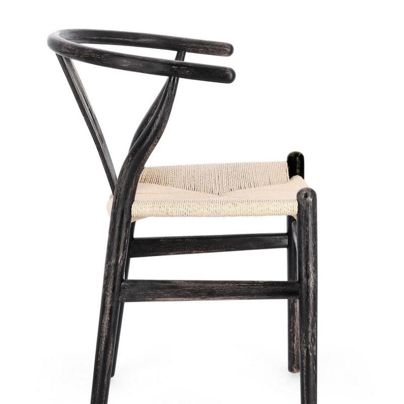 Krzesło obiadowe ARTEMIA BLACK/ NATURAL