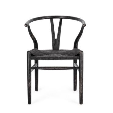 Krzesło obiadowe ARTEMIA NATURAL/BLACK