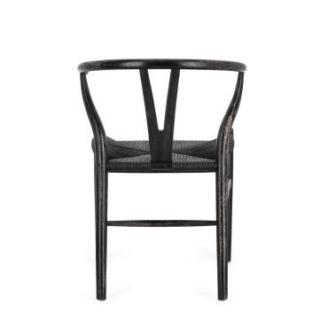 Krzesło obiadowe ARTEMIA NATURAL/BLACK