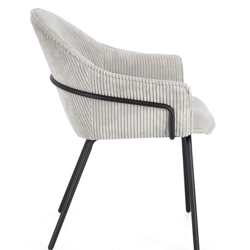 Krzesło CASSIDY WARM/BLACK GREY