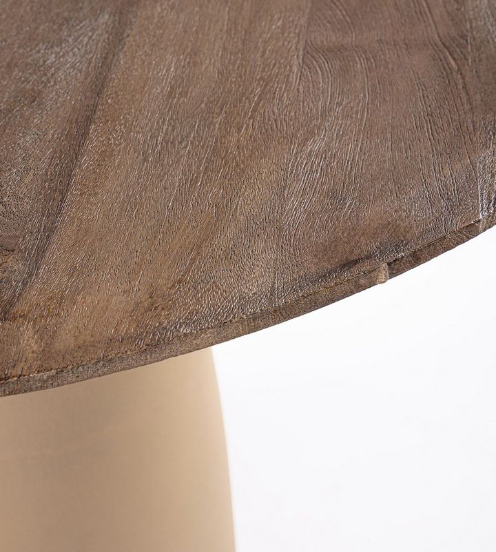 Stół jadalniany STANLEY  Φ140x 76h BLACK/BROWN