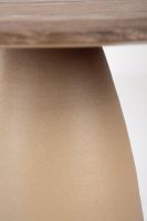 Stół jadalniany STANLEY  Φ140x 76h BLACK/BROWN