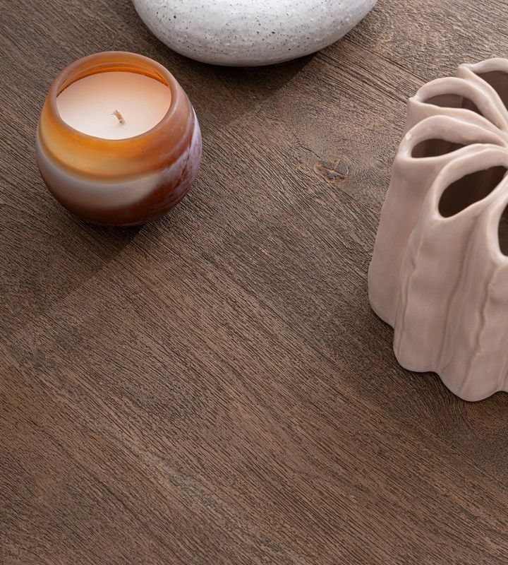 Stół jadalniany STANLEY  Φ140x 76h BLACK/BROWN