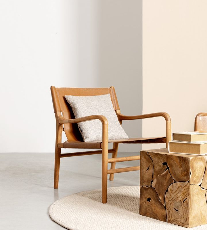 Fotel CAROLINE TAUPE LOUNGE