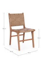 Krzesło JOANNA TAUPE/GREEN