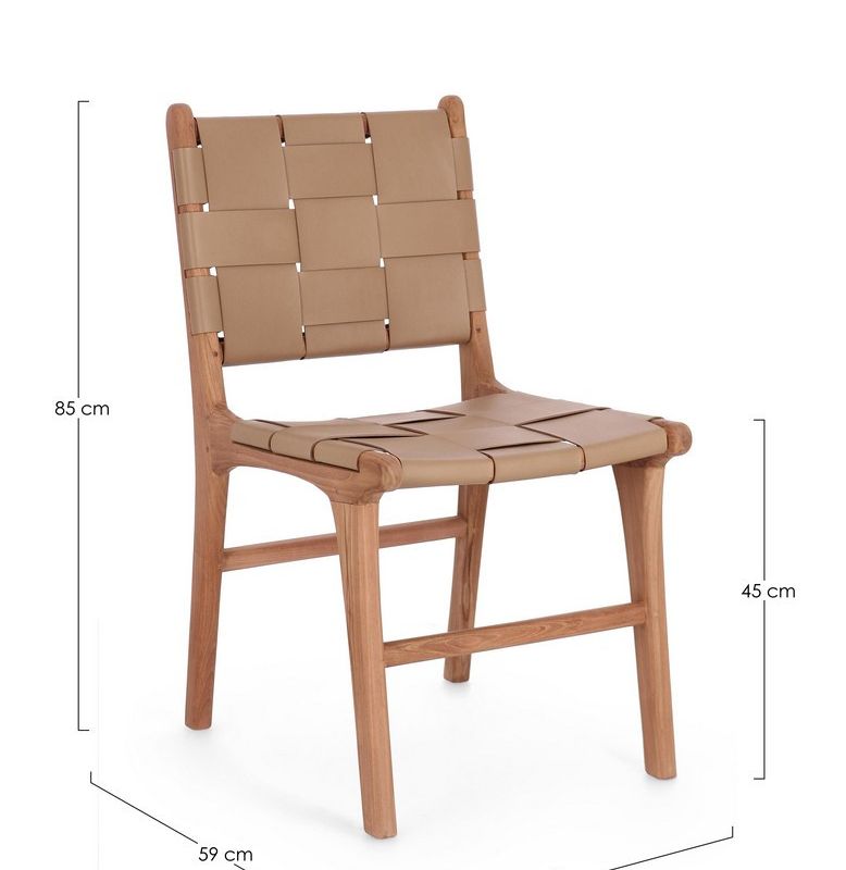 Krzesło JOANNA TAUPE/GREEN