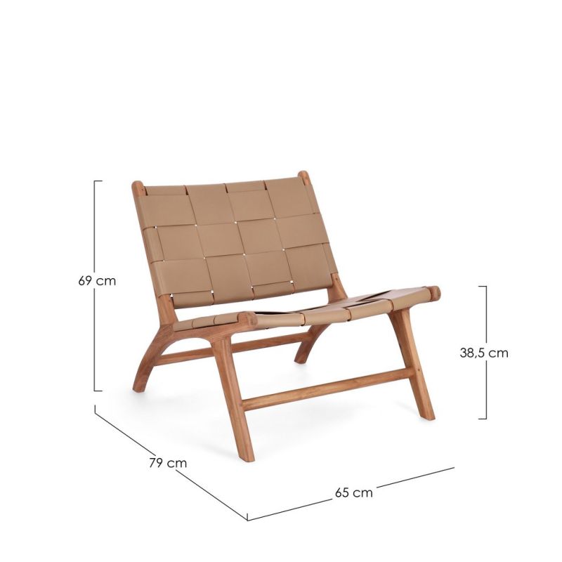 Fotel JOANNA TAUPE LOUNGE