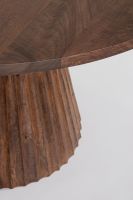 Stół jadalniany ORISSA BLACK/NATURAL   Ø120x76h