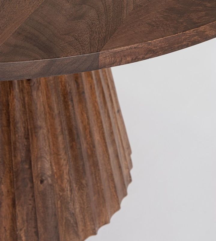 Stół jadalniany ORISSA BLACK/NATURAL   Ø120x76h