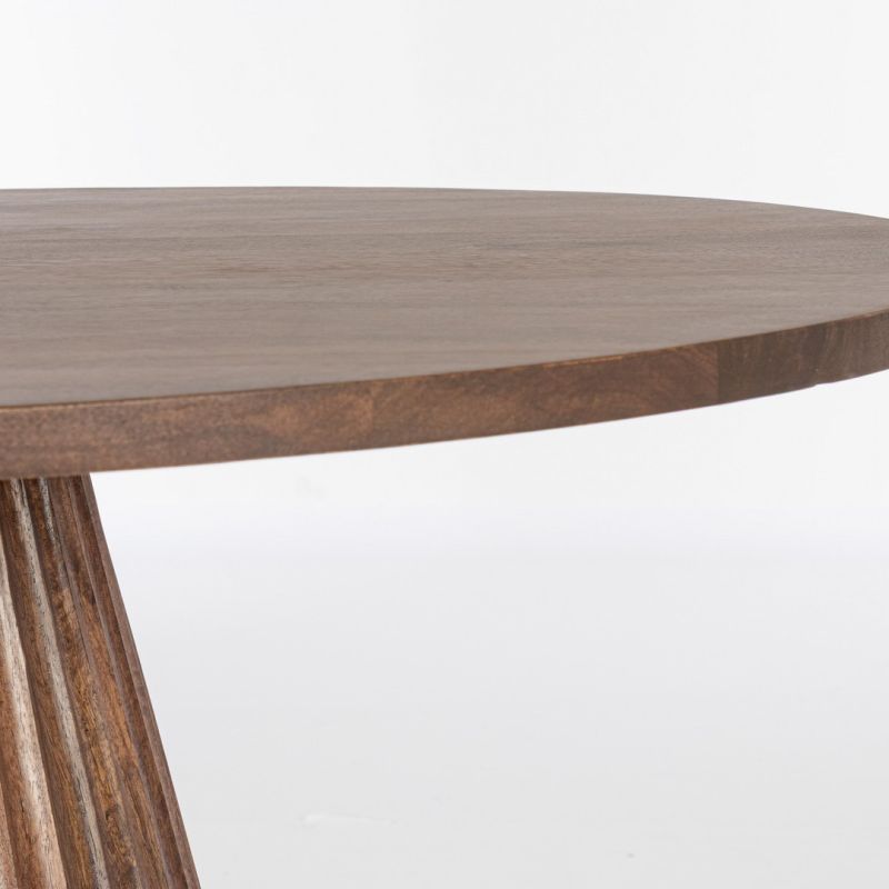 Stół jadalniany ORISSA BLACK/NATURAL   Ø120x76h