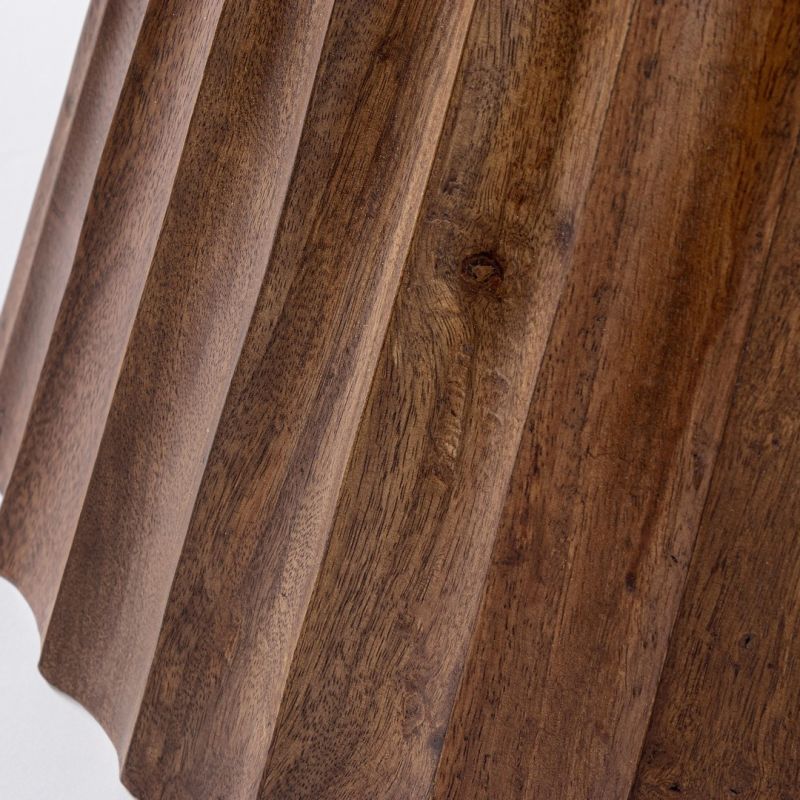 Stół jadalniany ORISSA BLACK/NATURAL   Ø120x76h