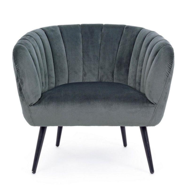 Fotel AVRIL PEACOCK GREY/BLUE