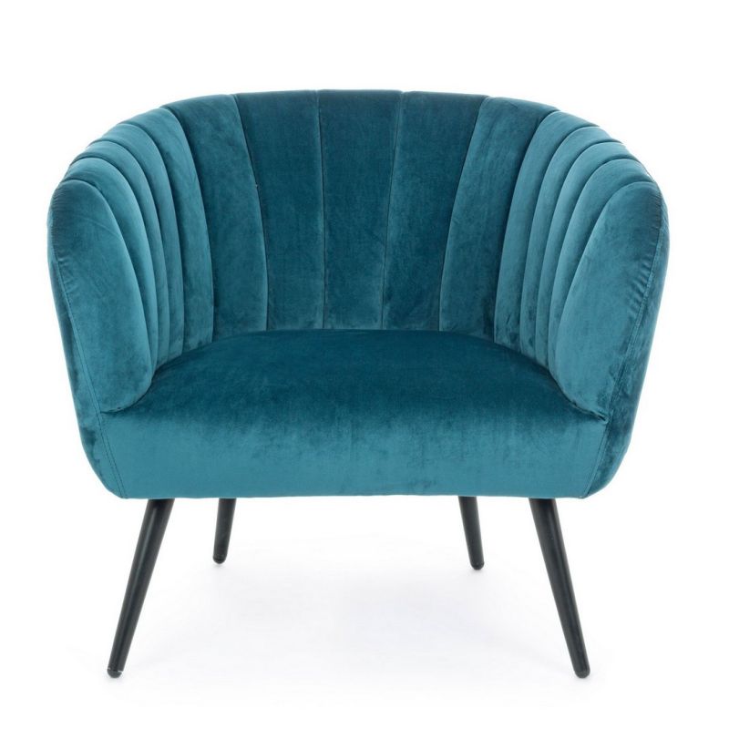 Fotel AVRIL PEACOCK GREY/BLUE