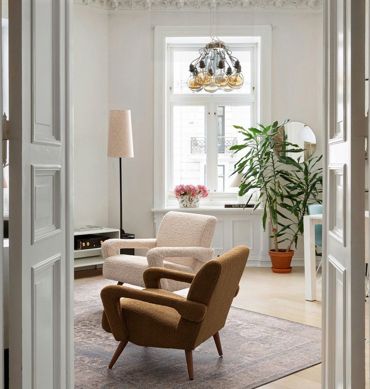 Fotel BERNA PALM/WHITE