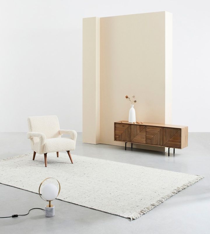 Fotel BERNA PALM/WHITE