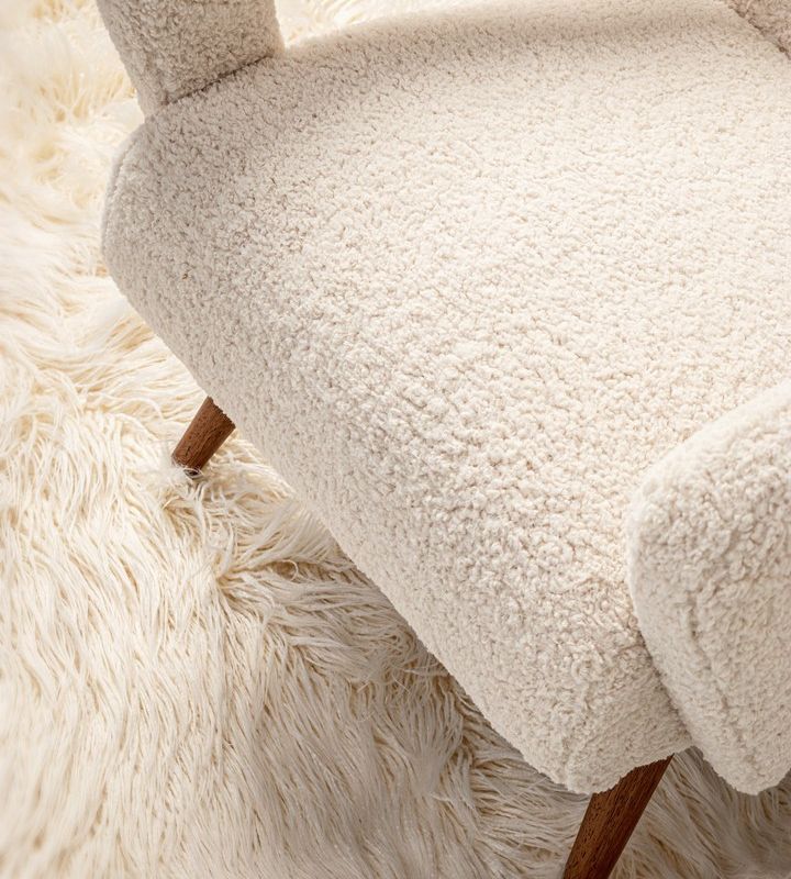 Fotel BERNA PALM/WHITE