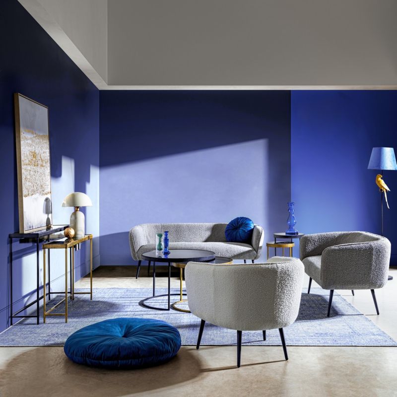 Fotel AVRIL WHITE BOUCLE'