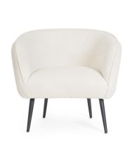 Fotel AVRIL WHITE BOUCLE'