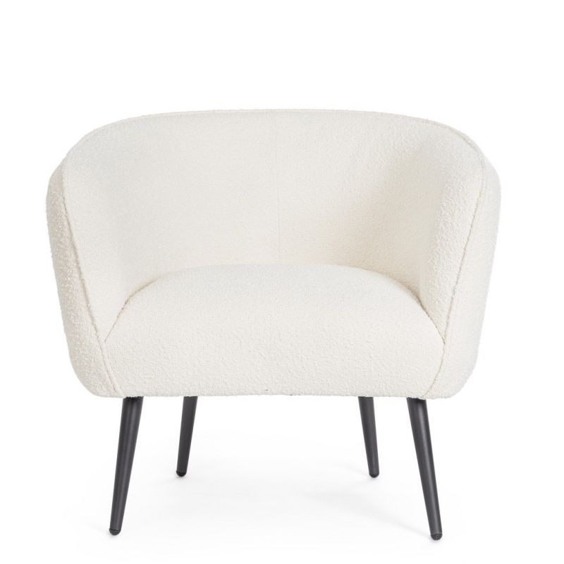 Fotel AVRIL WHITE BOUCLE'