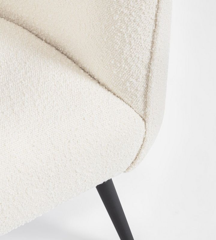 Fotel AVRIL WHITE BOUCLE'