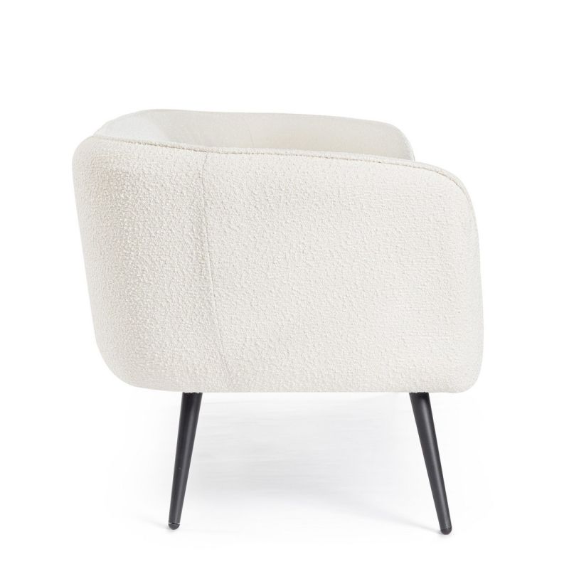 Sofa trzyosobowa AVRIL WHITE BOUCLE'