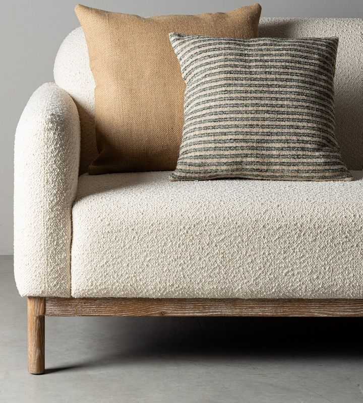 Sofa trzyosobowa DETROIT NATURAL BOUCLE'