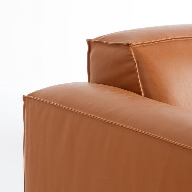 Sofa trzyosobowa JOSEPH BLACK/TERRACOTTA