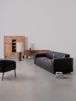 Sofa trzyosobowa JOSEPH BLACK/TERRACOTTA
