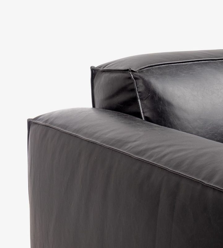 Sofa trzyosobowa JOSEPH BLACK/TERRACOTTA