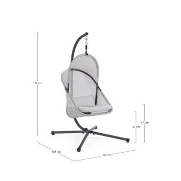 Składany wiszący fotel ALGAR