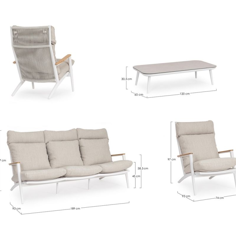 Zestaw kawowy IBISCO WHITE