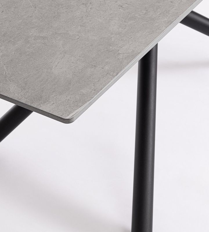 Stół jadalniany ARGITA BLACK  180x90x76h