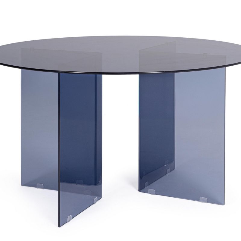 Stół jadalniany IRIDE DARK/AMBER  Ø130 x 75h