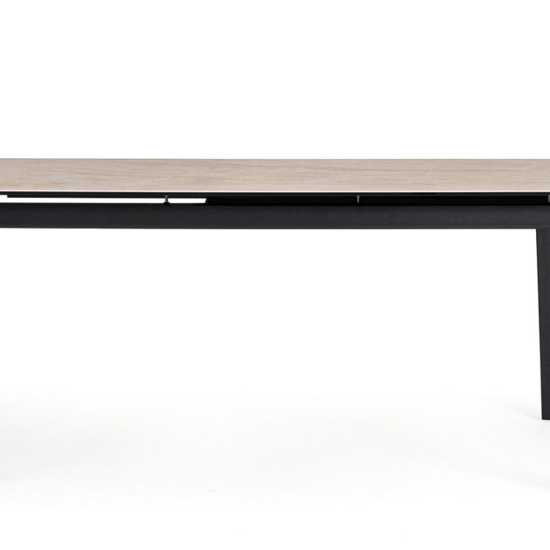 Stół jadalniany ASIRI BEIGE/BLACK 180/250x100x76h