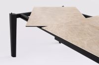 Stół jadalniany ASIRI BEIGE/BLACK 180/250x100x76h