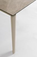 Stół jadalniany ASIRI BEIGE/BLACK 180/250x100x76h