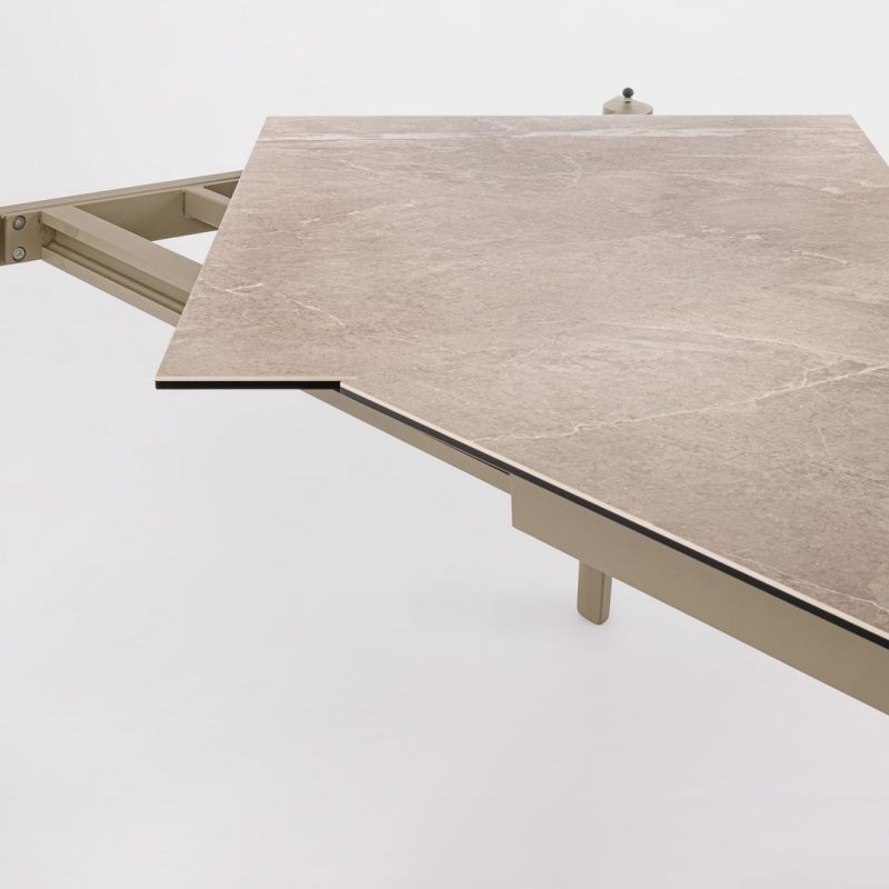 Stół jadalniany ASIRI BEIGE/BLACK 180/250x100x76h