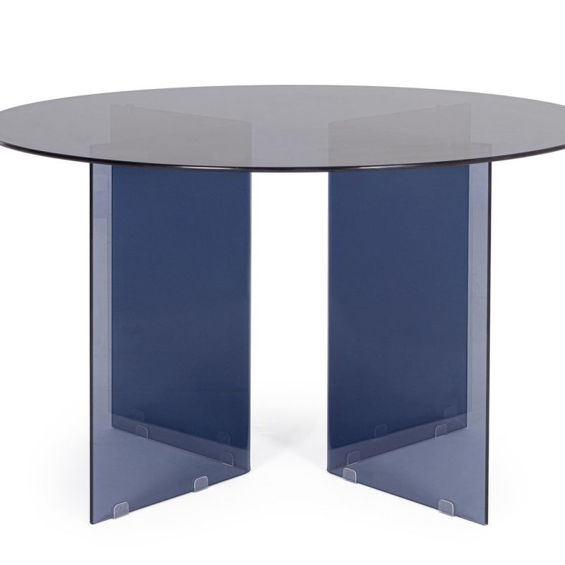 Stół jadalniany IRIDE DARK/AMBER  Ø130 x 75h