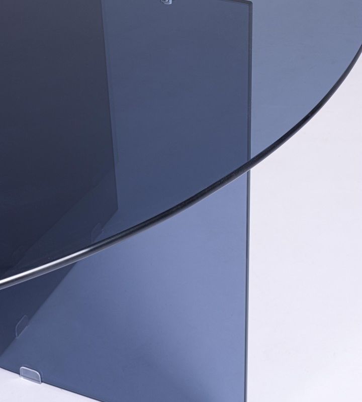 Stół jadalniany IRIDE DARK/AMBER  Ø130 x 75h