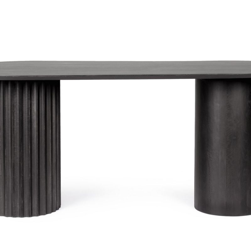 Stół jadalniany ORISSA BLACK/NATURAL  200x90x76h