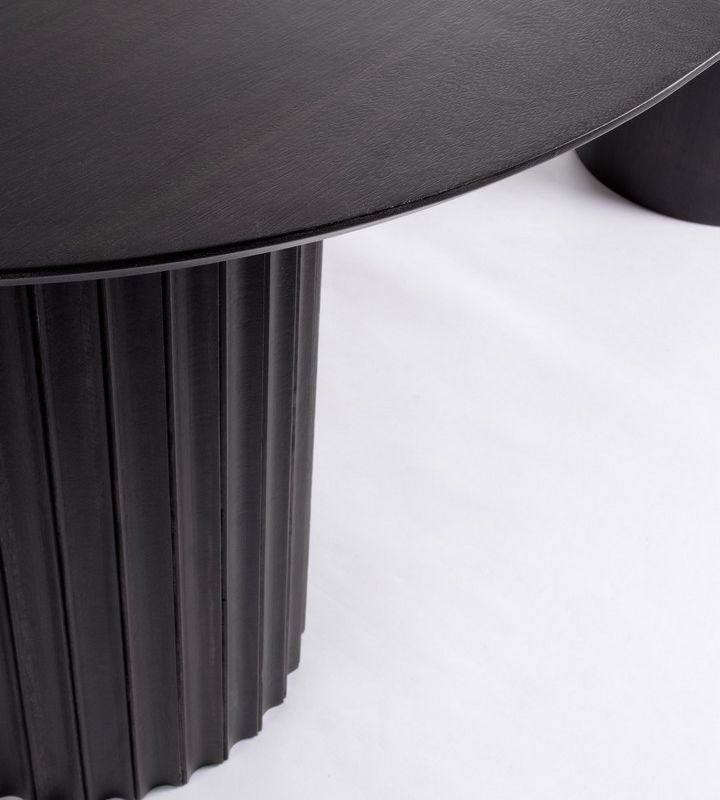 Stół jadalniany ORISSA BLACK/NATURAL  200x90x76h