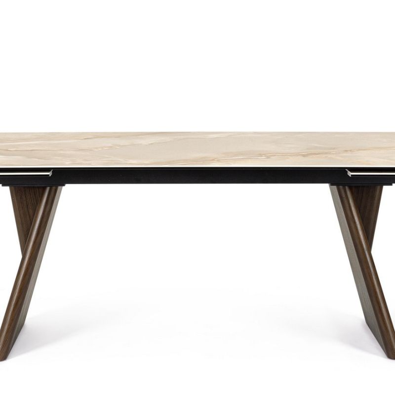 Stół jadalniany MAIKKI WALNUT/ONYX 200/300X100