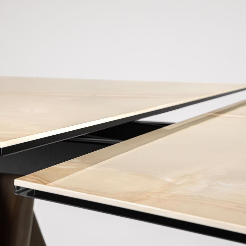 Stół jadalniany MAIKKI WALNUT/ONYX 200/300X100