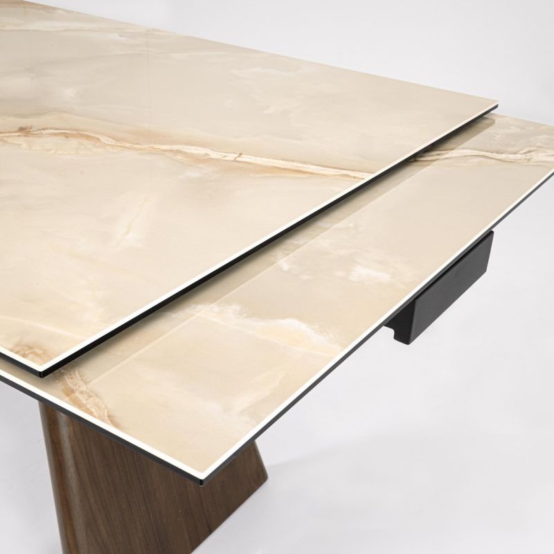 Stół jadalniany MAIKKI WALNUT/ONYX 200/300X100