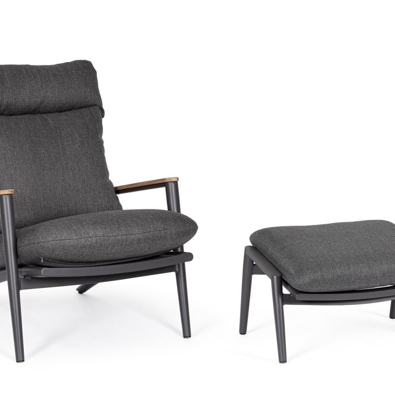 Fotel z podnóżkiem IBISCO LOUNG