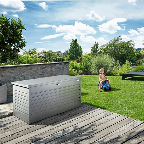 Skrzynka do przechowywania LeisureTime srebny  , Biohort