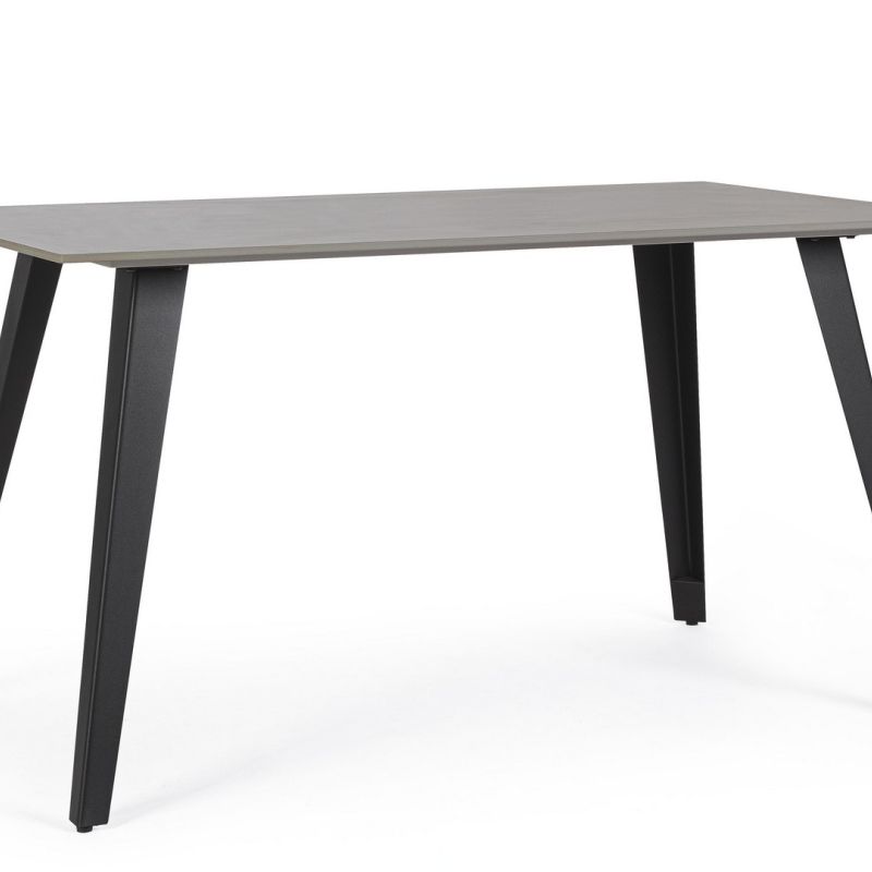 Stół jadalniany ARJETA WHITE/BLACK TABLE 140x80x76h